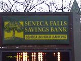 Seneca Falls New York Entrance to Seneca Falls Savings Bank
